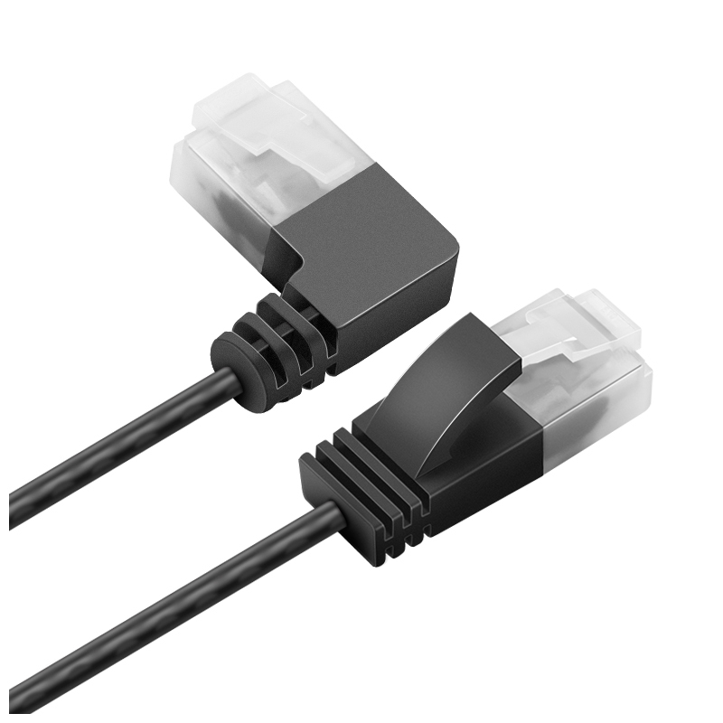 Ultra Slim Cat6 Ethernet Cable RJ45 Right Angle UTP Network Cable Patch Cord 90 Degree Cat6a Lan Cables for Laptop Router TV BOX: MULTI / 30m