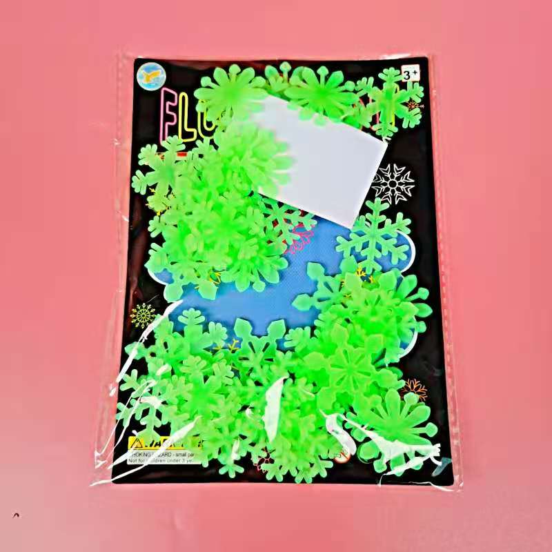 3D Hollow Star Energie Opslag Fluorescerende Glow In The Dark Lichtgevende Op Muurstickers Voor Kinderkamer Woonkamer Decal: 50Pcs Green Snow