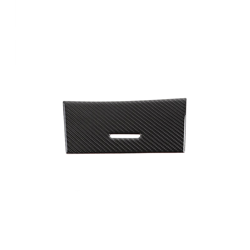 KUNGKIC Car Central Control Air Exhaust Frame Venting Panel Carbon Fiber Sticker Decorative Interior Compatible with BMW 1 Series E82 E88 2008-2013 Accessories (Black