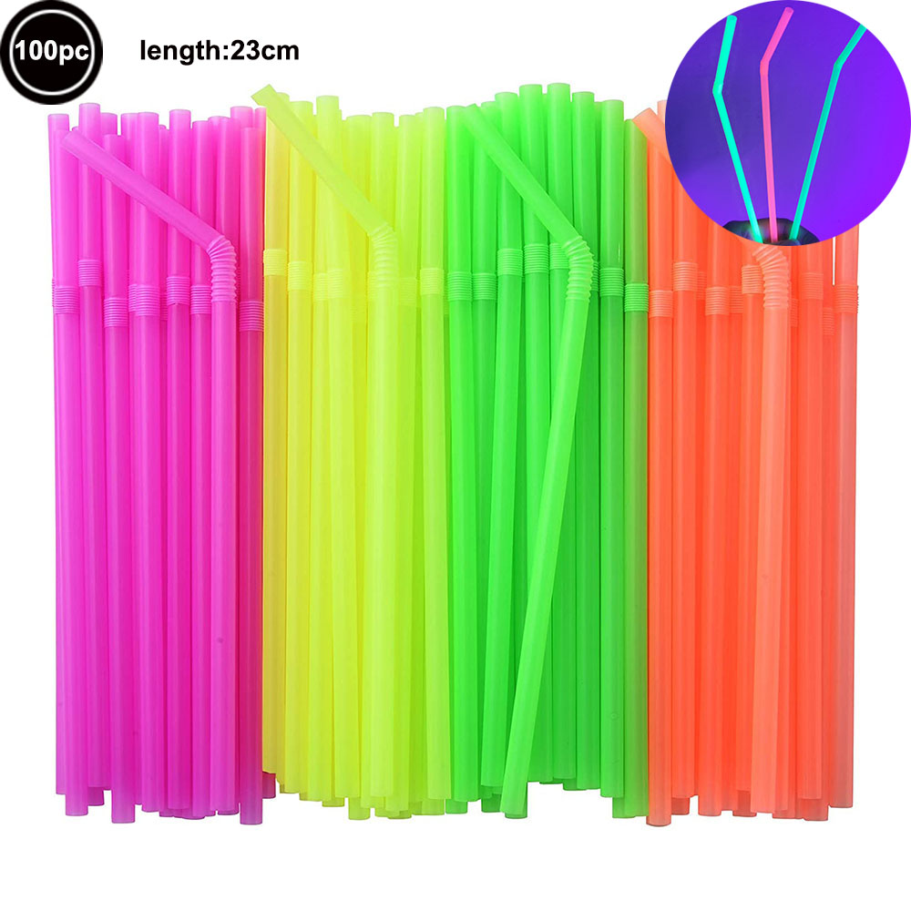 Décorations de fête à lumière UV, chapeau formel de réaction à lumière noire, gants fluorescents, lunettes en paille néon, fournitures de fête: vert clair