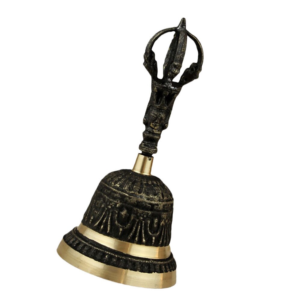 Handle Hand Bell Metal Decorative Bell Tabletop Copper Handbell for Home