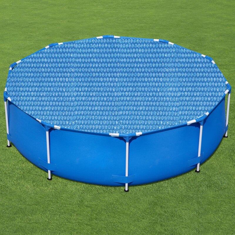 Round pool cover, swimming pool heat retention cover, solar cover, rainproof, dustproof, uv-resistant pool accessory, new