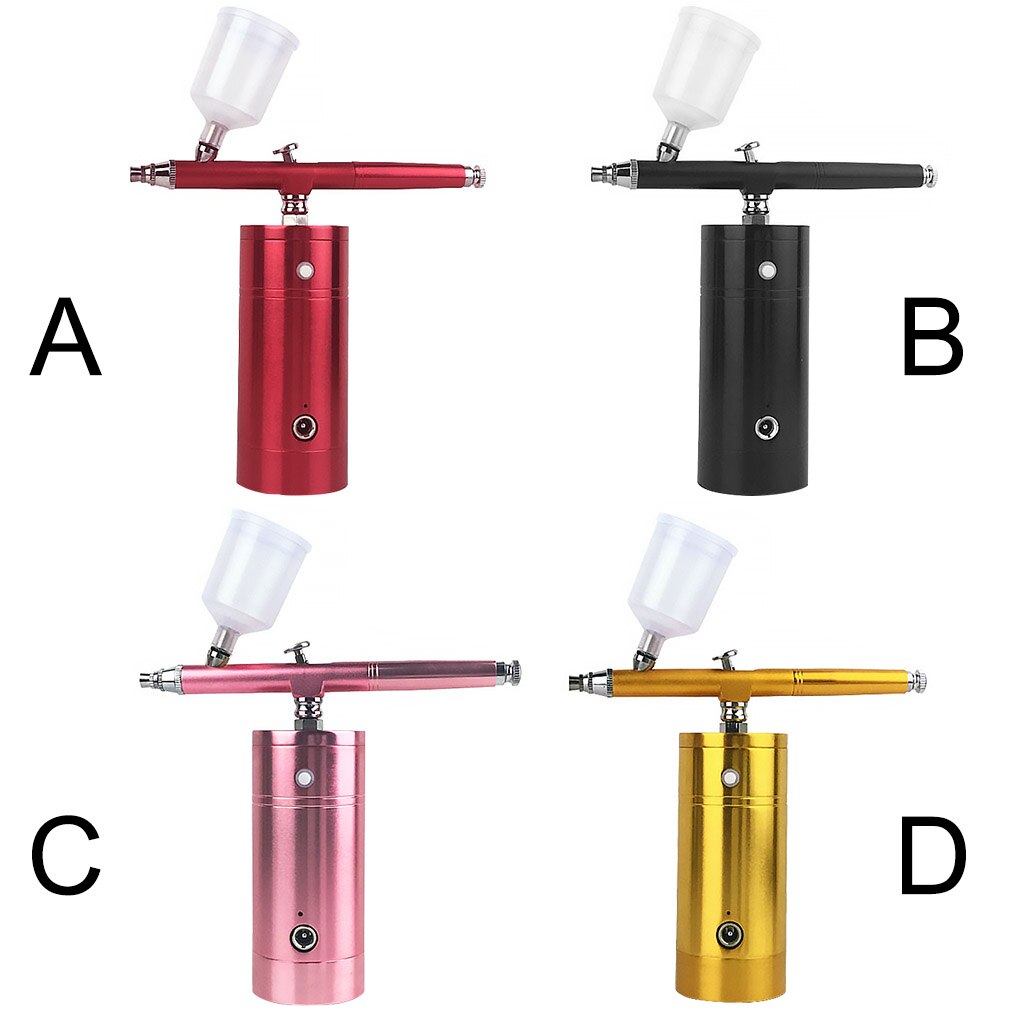 Airbrush Tool USB Portable Rechargeable Nail Airbrush 0.3mm Nozzle Airbrush Kit For Model Cake Decorating Brushes Car Painting
