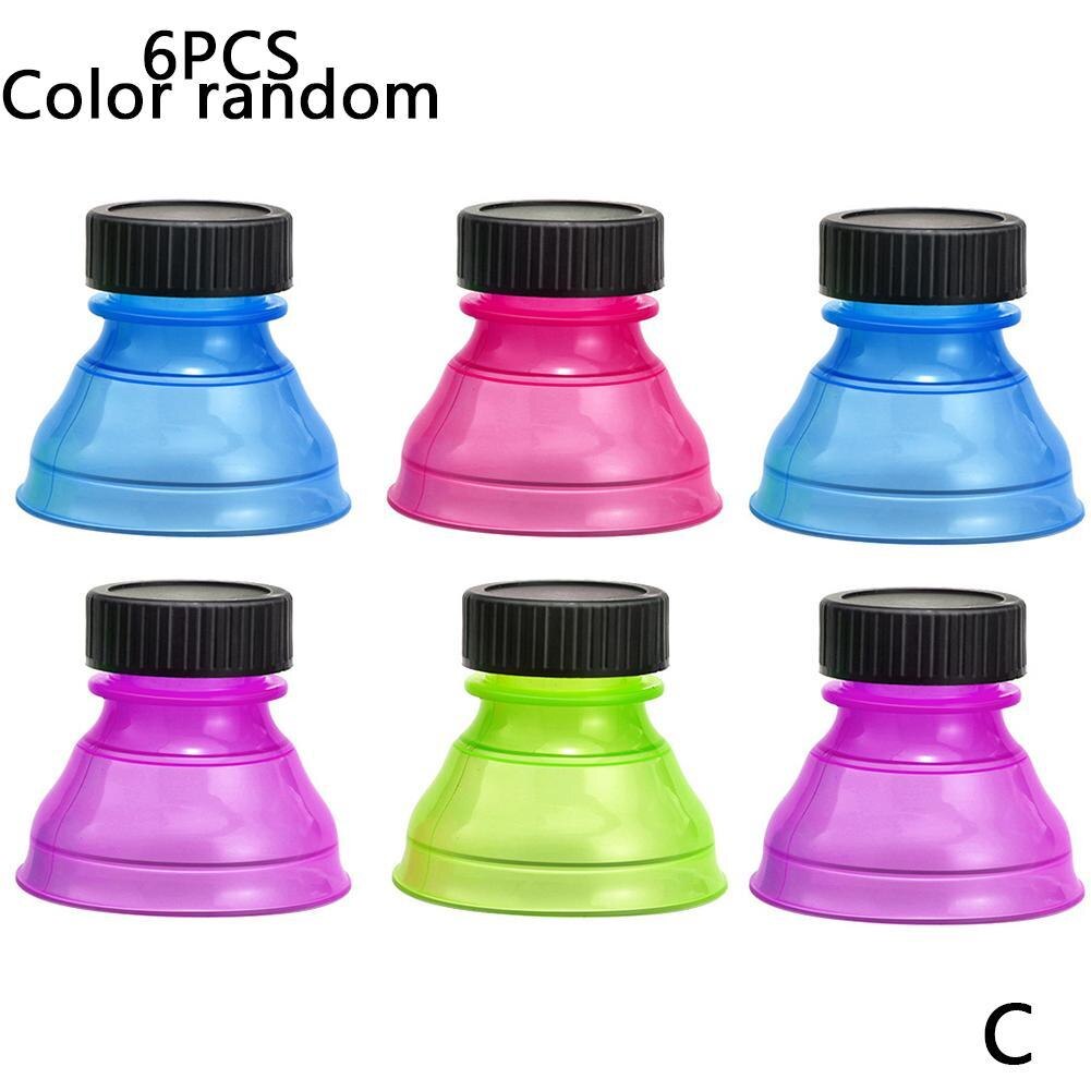 Tapón de plástico reutilizable para dispensador de agua y cerveza, tapas protectoras de tapa, tapa protectora para botella, tapa protectora para lata de Soda, accesorios de: 6PCS