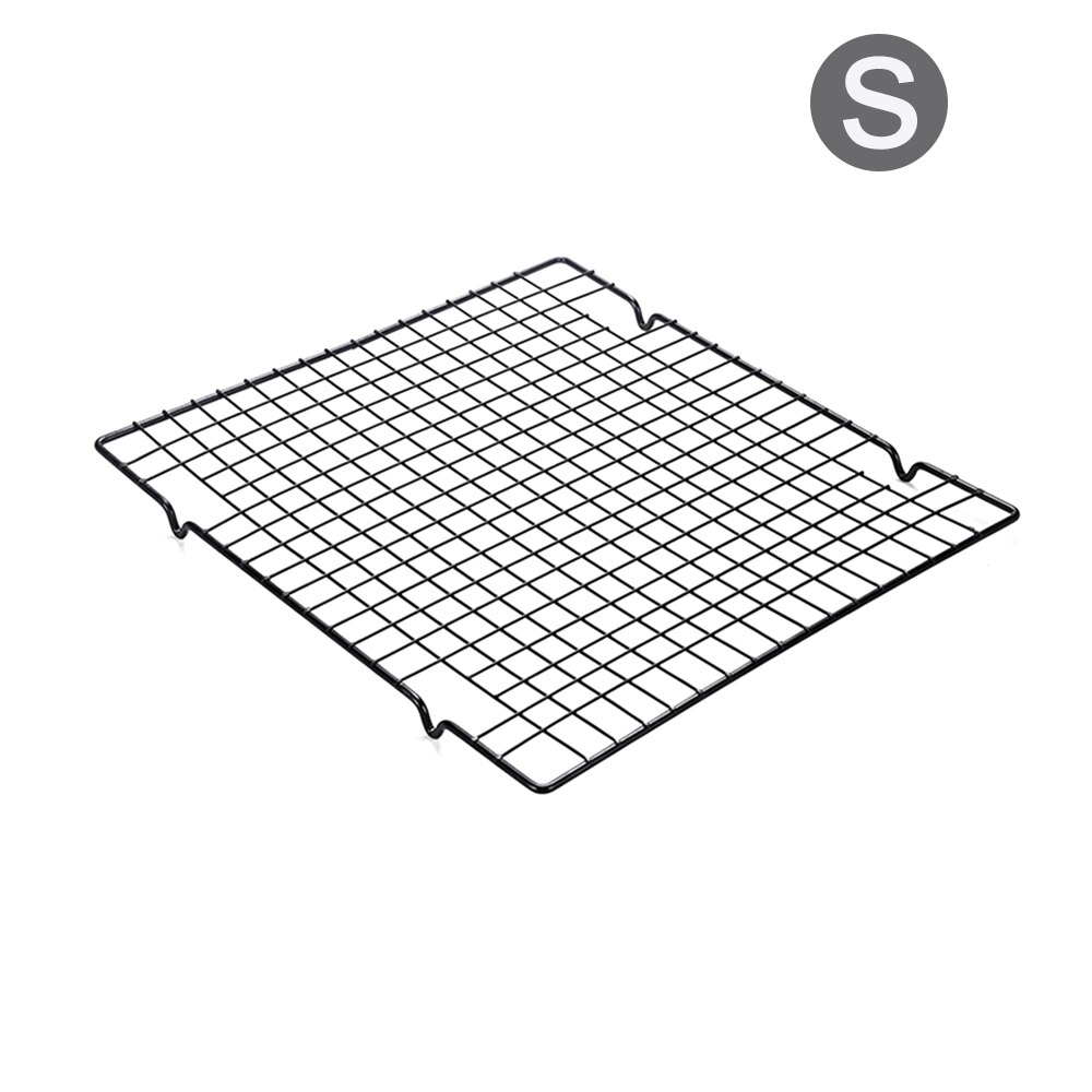 Cake Cooling Rack Nonstick Metal Cake Cooling Grid Rack Net Stainless Steel Wire Grid Cooling Tray Barbecue Cookie Holder: S