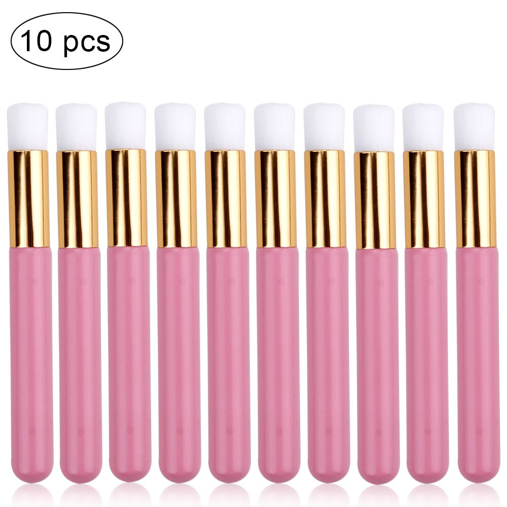 Cepillo 20 piezas para limpiar pestañas, cepillo limpiador de extensiones, cepillo para la nariz, limpiador de pestañas, cepillos de maquillaje cosméticos, 10/10: 10pcs pink