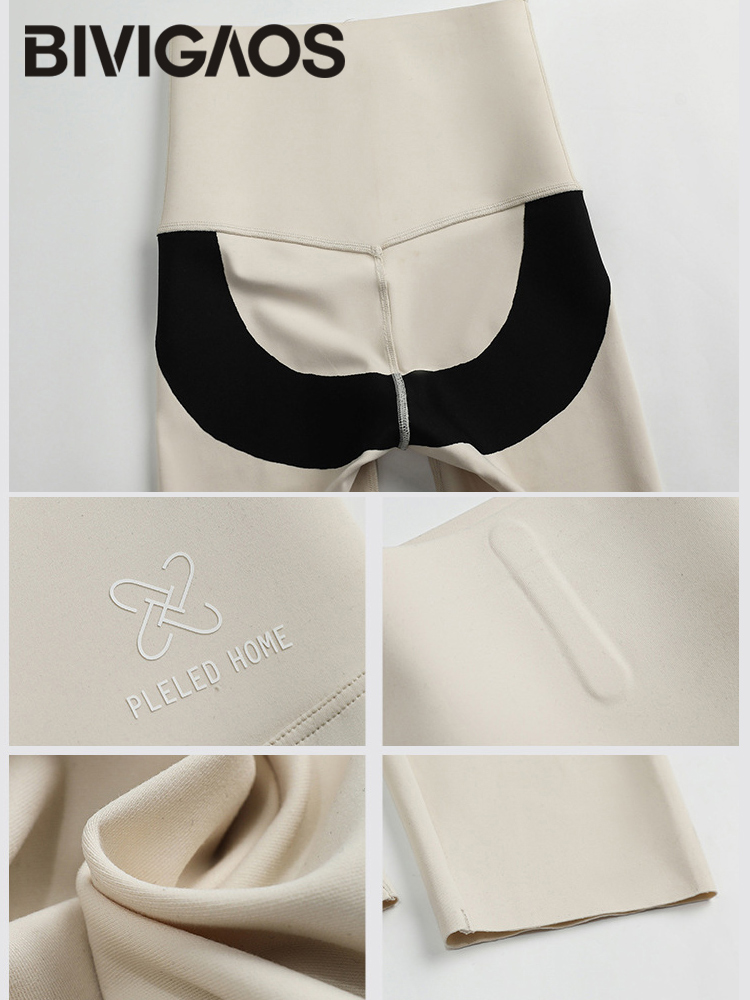 BIVIGAOS Autumn Thickened Shark Leggings Women High Waist Sport Fitness Push Up Leggings Slimming Running Tight Legging