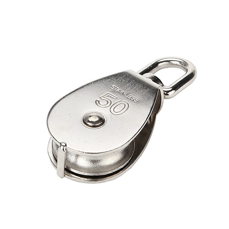 Stainless Steel 304 Single Wheel Swivel Pulley Block Loading PAK55