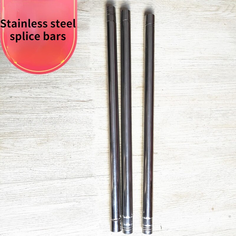 Stainless Steel Shower Curtain Curtain Rod Cross Bar Drying Rod Sub Bar Threaded Swivel Connection Length Free Splicing