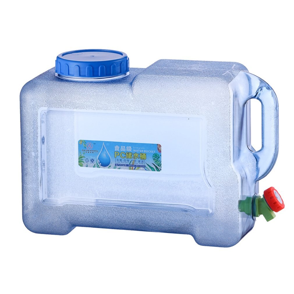 Récipient d'eau 5L de réservoir de stockage de voiture de bidon d'eau de PC de grande capacité avec le robinet: Default Title