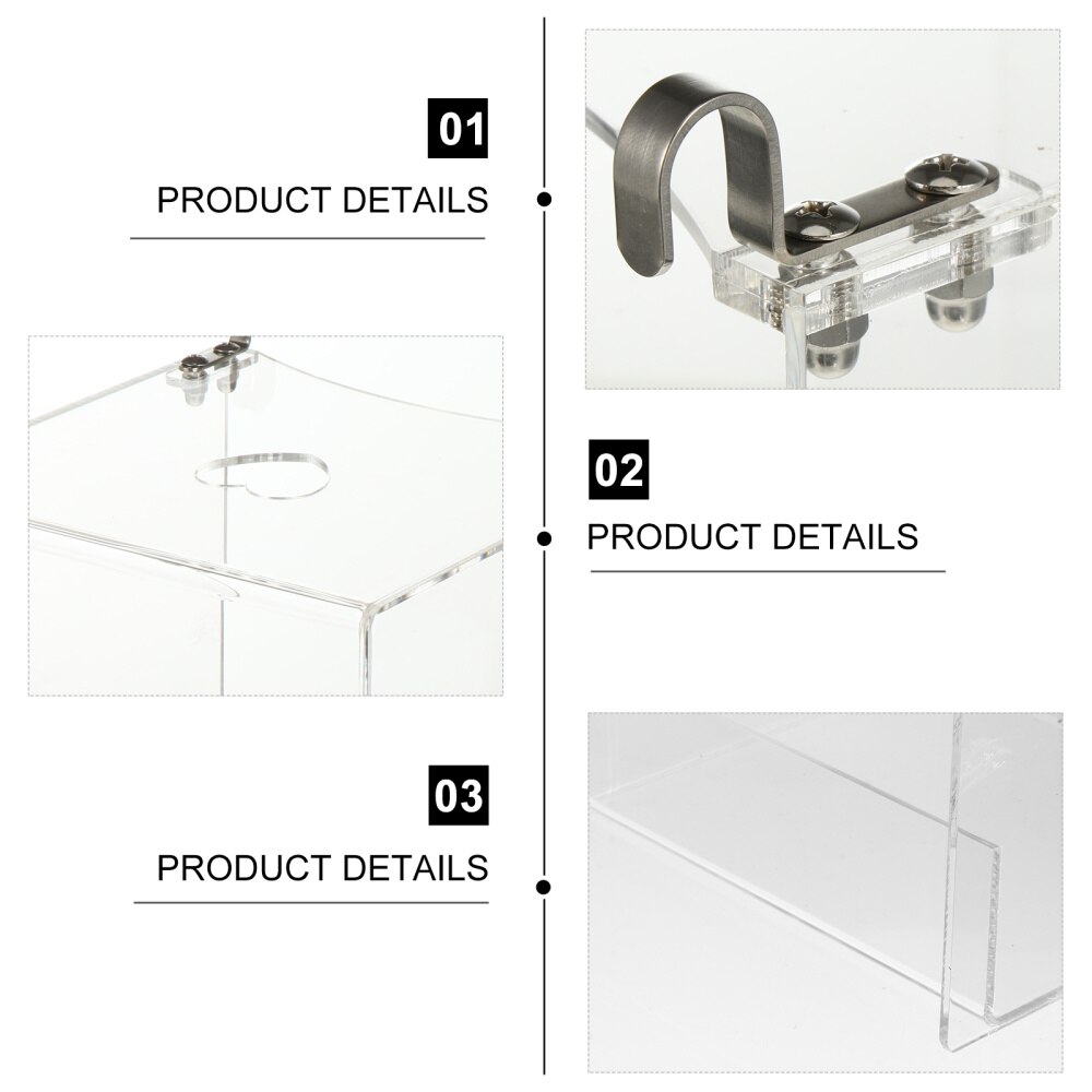 Hanging Bird Bathtub Transparent Bath Shower Box for Small Canary Budgies Parrot