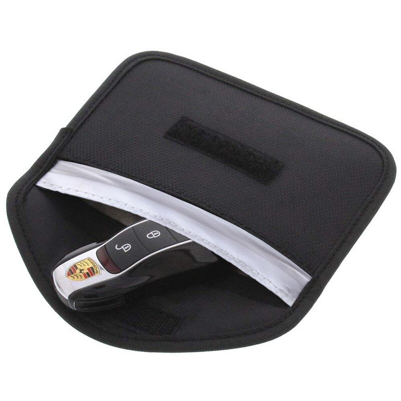 RFID Signal Blocking Credit Card Holder wallet waterproof Oxford Car Key chain wallets Velcro Card Holder Wrap Coin Purse