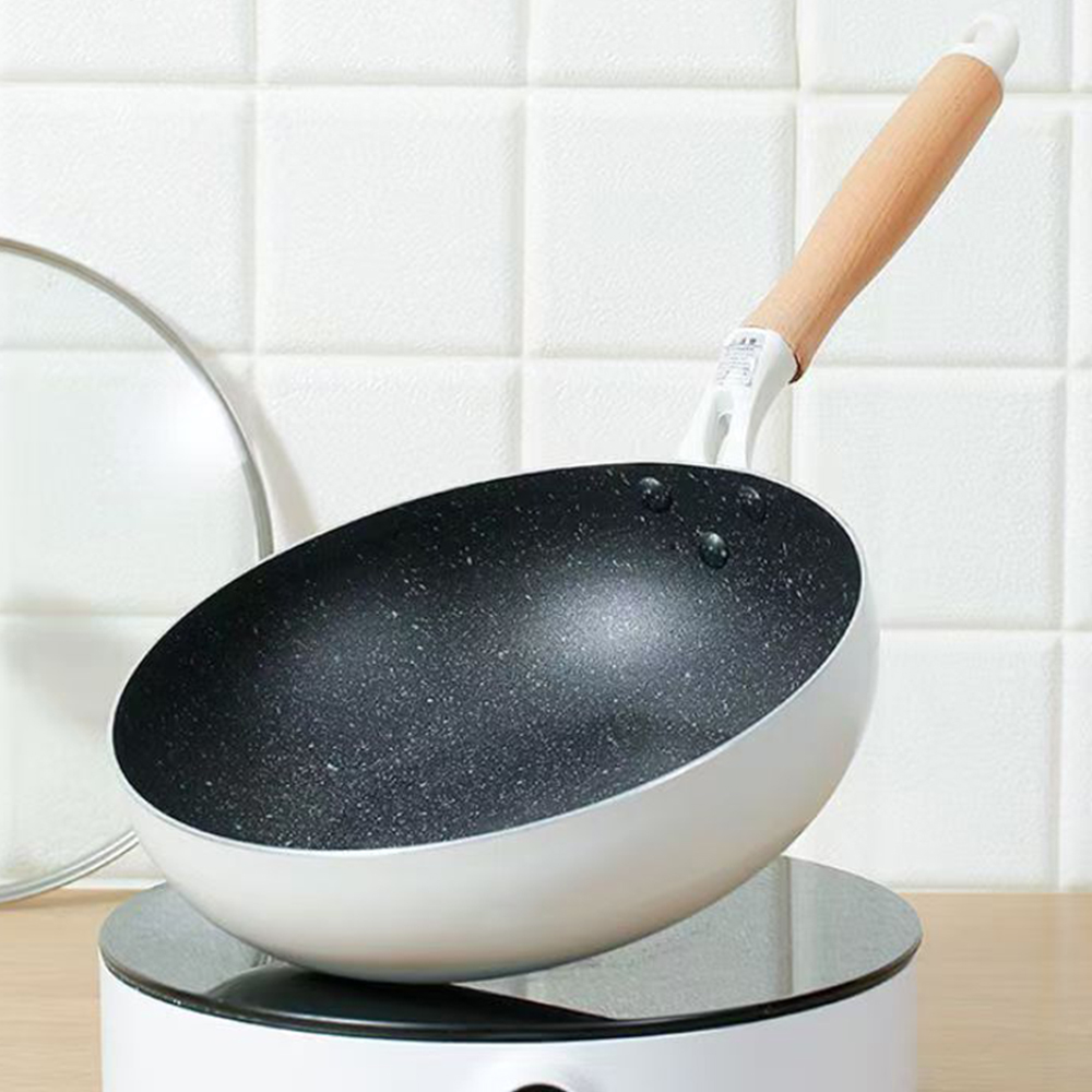 Non-stick Wok Koekenpan Verdiepen Ei Steak Koekenpan 28 Cm Thuis Inductie Fornuis Gasfornuis Steelpan Kookpot keuken Kookgerei
