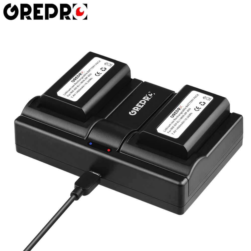2Pcs EN-EL1 EN EL1 NP-800 NP 800 Battery for Nikon Coolpix 500, 775, 880, 885, 990, 995, 4300, 4500, 4800, 5000, 5400 5700 ENEL1