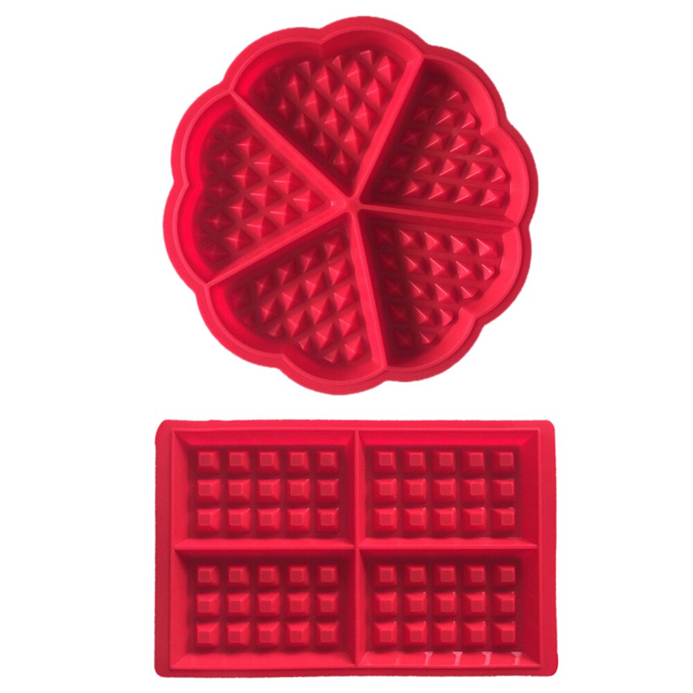 Siliconen Waffle Mold Bakvormen Tool Oven Non-stick Siliconen Baker Keuken Voor Huishoudelijke Keuken Handig Deel