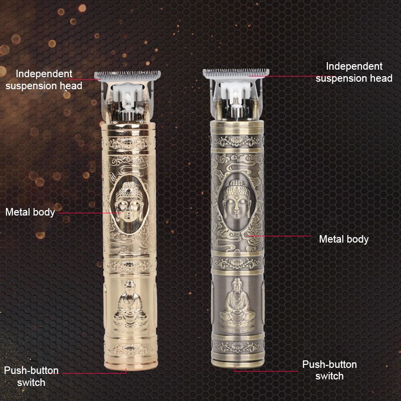 Electric Pro T-outliner Trimmer Men Hair Clipper Carving Carbon Fiber Metal Powerful BM88