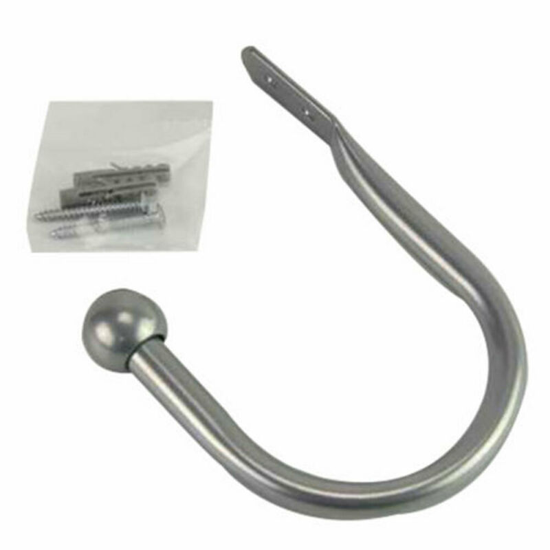 Stort stilfuldt gardin hold tilbage metal slips kvast arm krog loop holder u formet rundt vindue væg dekoration bøjle hjem leverandør