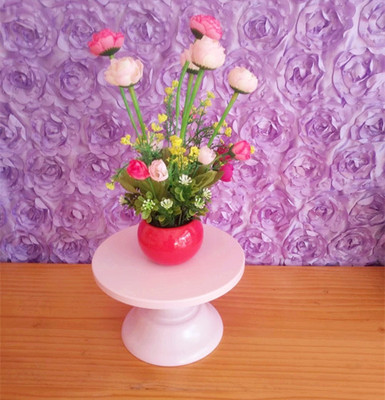 Hem fest display monter bröllop dekoration smidesjärn födelsedag bricka dessert fudge skrivbordet afternoon tea tårtställ: Rosa 20cm