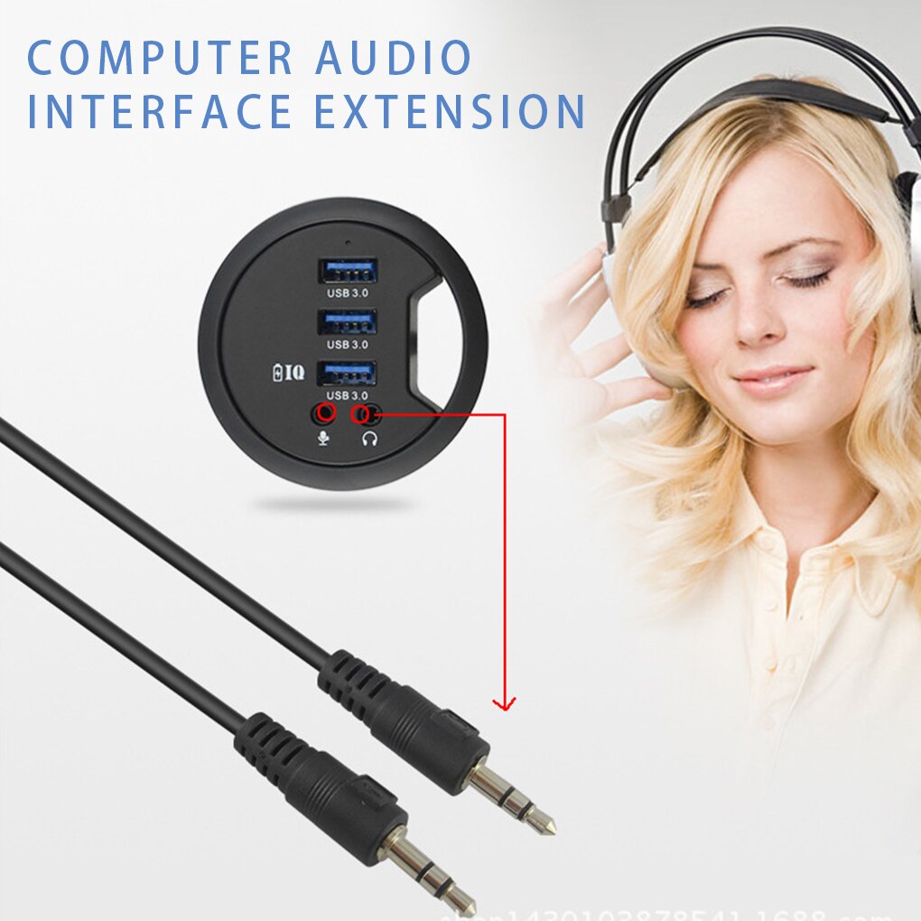 USB HUB USB3.0 Mount with Card Reader USB 2.0 3 Ports With SD/TF Headphone/Mircophone Adapter For PC/Tablet