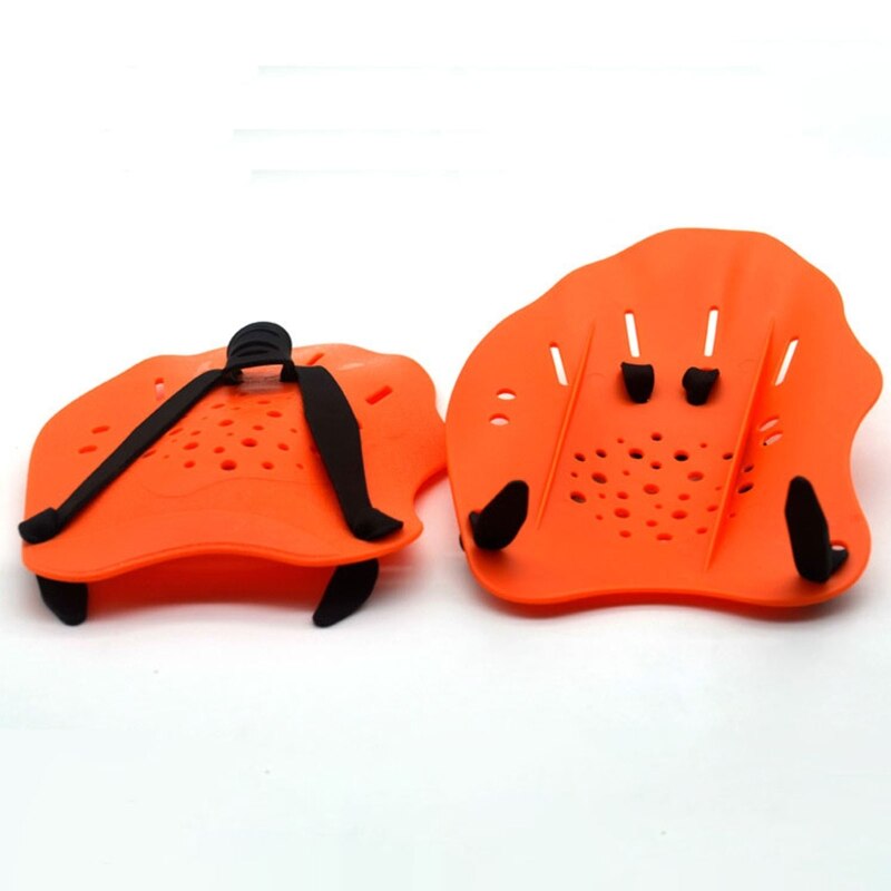 Lightweight Swim Hand Paddles w/ Adjustable Straps Unisex Swim Training Hand Paddles Swimming Fins Swimming Accessories G99D