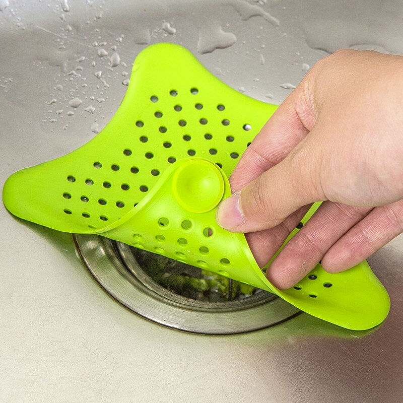 1Pc Stern Kanalisation Vorfluter Sieb Waschbecken Filter Anti-Blockierung Boden Ablauf Haar Stopper & Fänger Küche Schlecht zubehör
