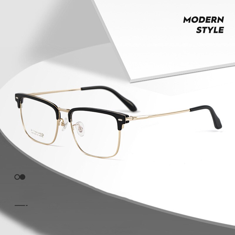 Lunettes en titane pur pour hommes, monture avec Prescription, Style Business, , , Style de Prescription, 2320BJ