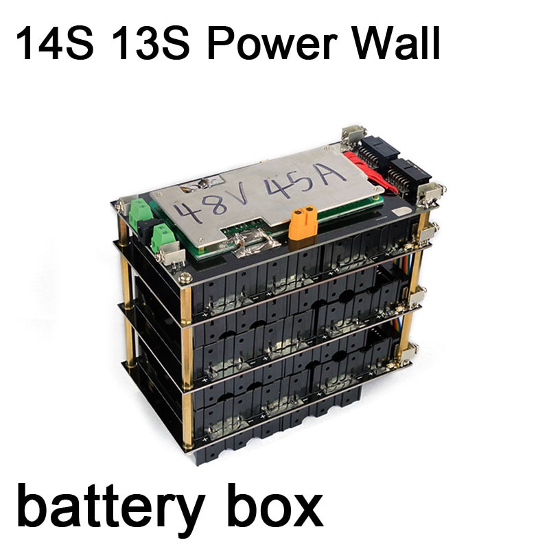 14S 13 S 48V Power Muur Batterij 13 14 Cellen Batterij Doos Li-Ion Lithium 18650 Lipo Bms pcb 20A 45A Bescherming Boord