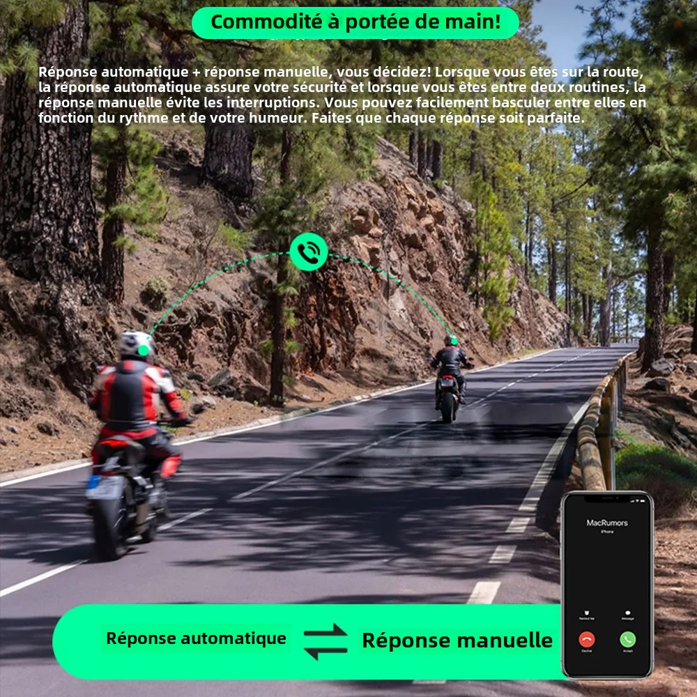 C60 oordopjes voor motorhelmen, muziek delen via headset, bluetooth 5.3 voor communicatie onder de helm, microfoon met ruisonderdrukking