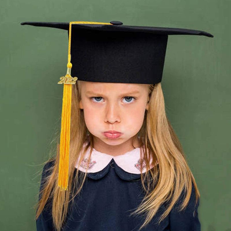 20Pcs Grad Graduation Tassels Graduation Cap Tassels Graduation Hat Decoration Tassel with 2022 Year Gold Date Charms