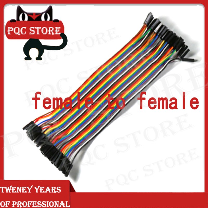 40 Stks/partij 20Cm Man-vrouw/Vrouw Tot Vrouw/Man Op Man Dupont Lijn 40Pcs Dupont kabel Jumper Draad Dupont Lijn 2.54Mm