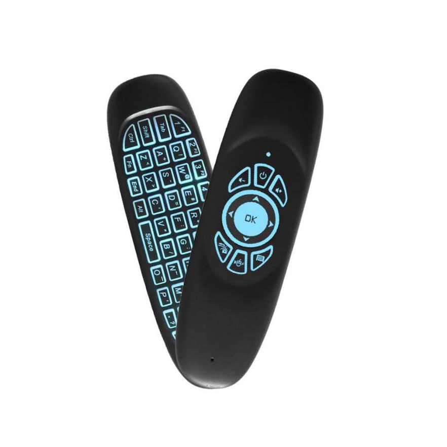 TTV DOOS C120 Backlight 2.4G Air Mouse Oplaadbare Draadloze Afstandsbediening Toetsenbord voor Android TV Box Computer Engels Versie