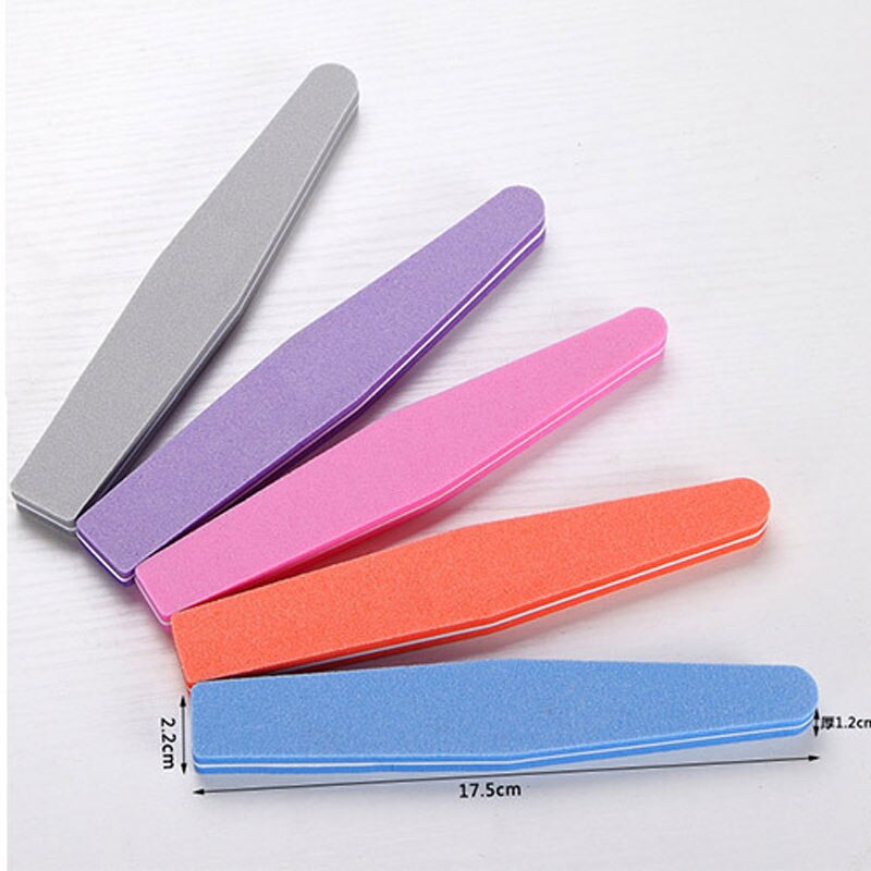 Bloque pulidor de uñas, esponja para lijar, acrílico, puntas francesas, manicura y pedicura, herramienta artística para uñas, 5 uds.