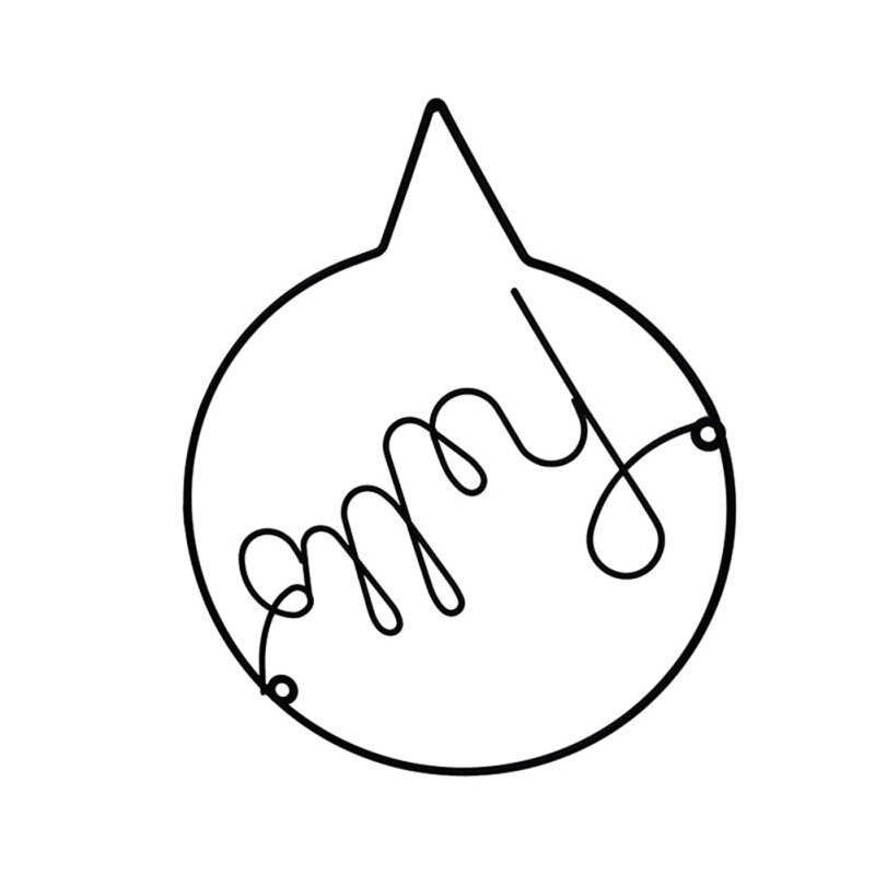 English Letters 'Hello' Iron Art Door Hanging Decor: B