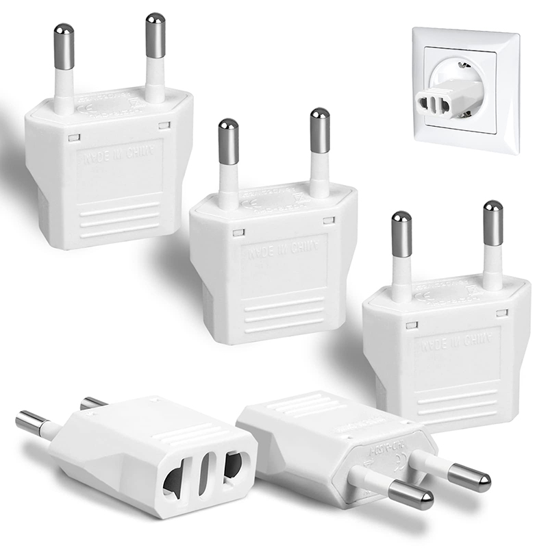 Europeisk strömadapter us till eu euro europakontakt strömadapter reseadapter kina cn till eu-adapter eluttag