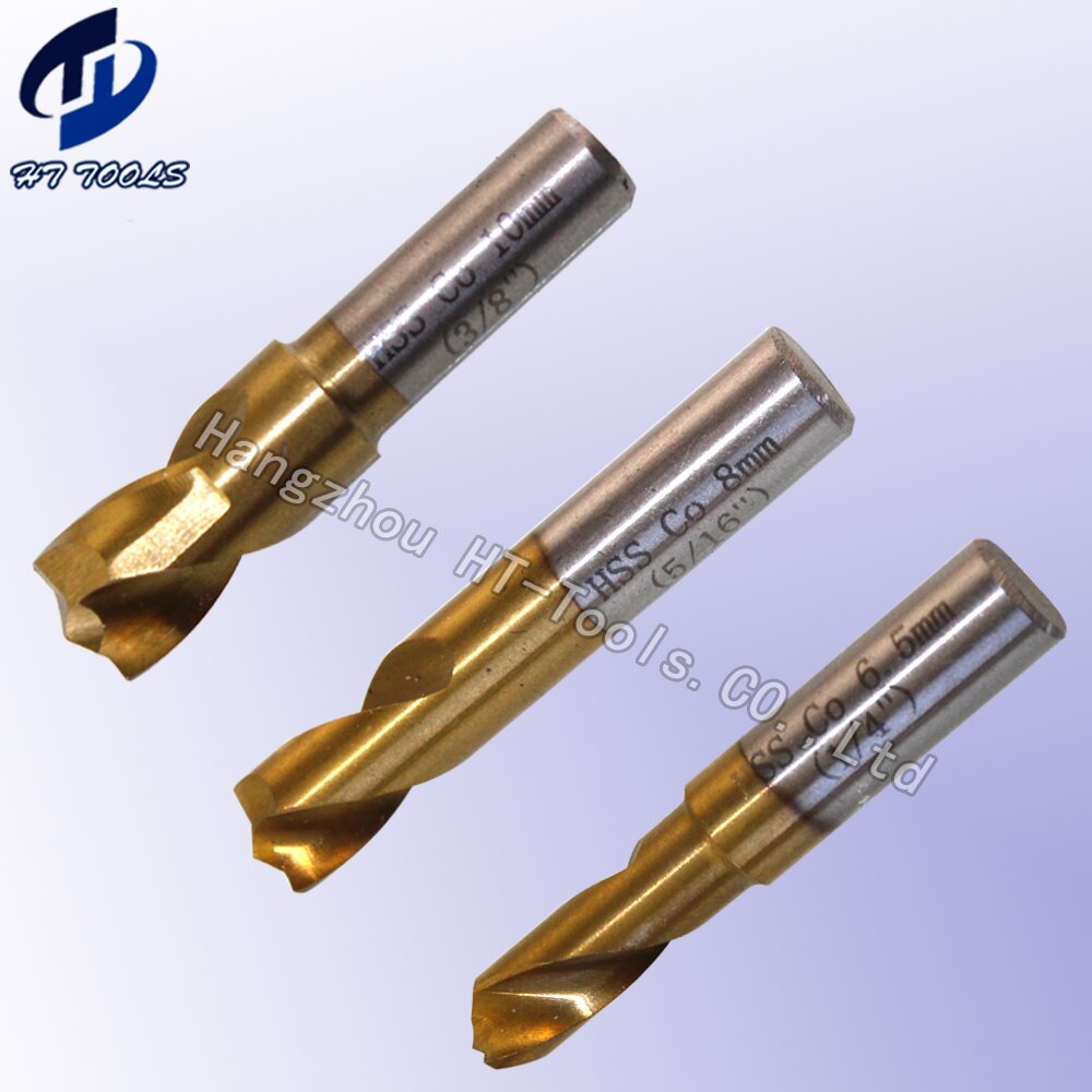 3 Pcs HSS Center Automotive sheet metal Spot welding Remove bit Tool 6.5MM 8MM 10mm Spot welding bit