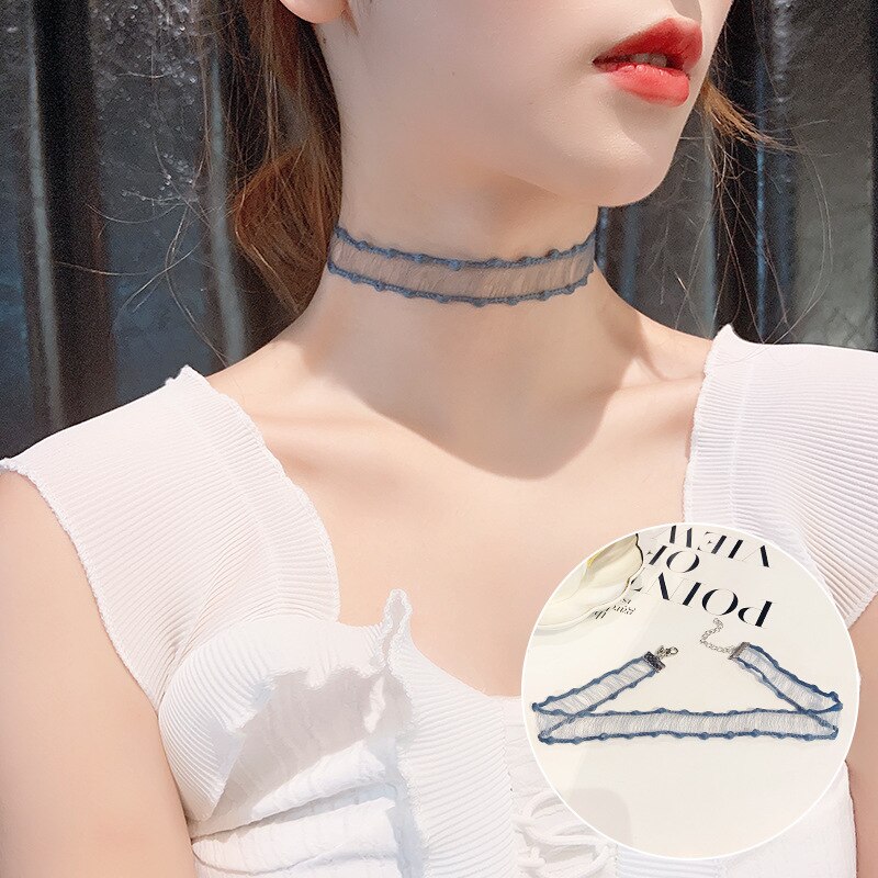 Koreaanse kraagjes groot kolye gothic vintage boho bloemenhalsband ketting sleutelbeenketting voor vrouwen met gouden verstelbare maat: 11 huilan