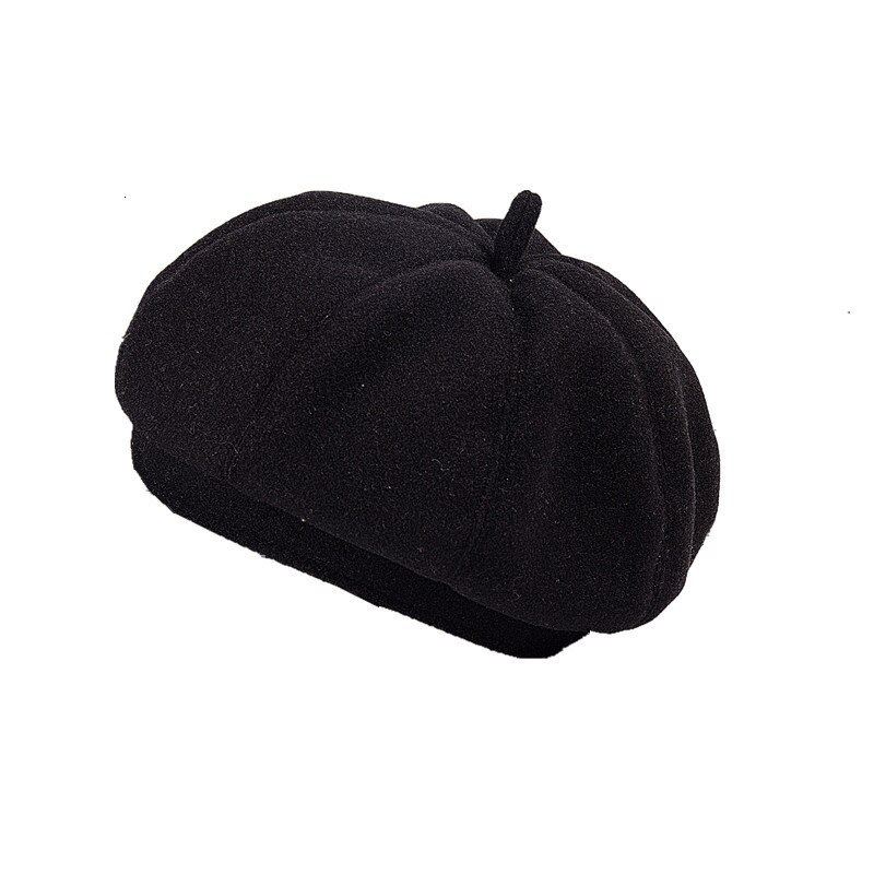 Boina señora Joker sombrero de fieltro de lana Inglaterra octogonal sombreros mujer hombre invierno