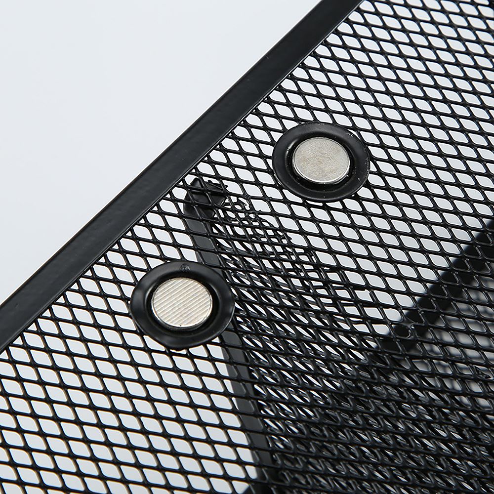 Panier magnétique en maille métallique, boîte de rangement pour stylos à craie, casier de maquillage, accessoires pour tableau blanc