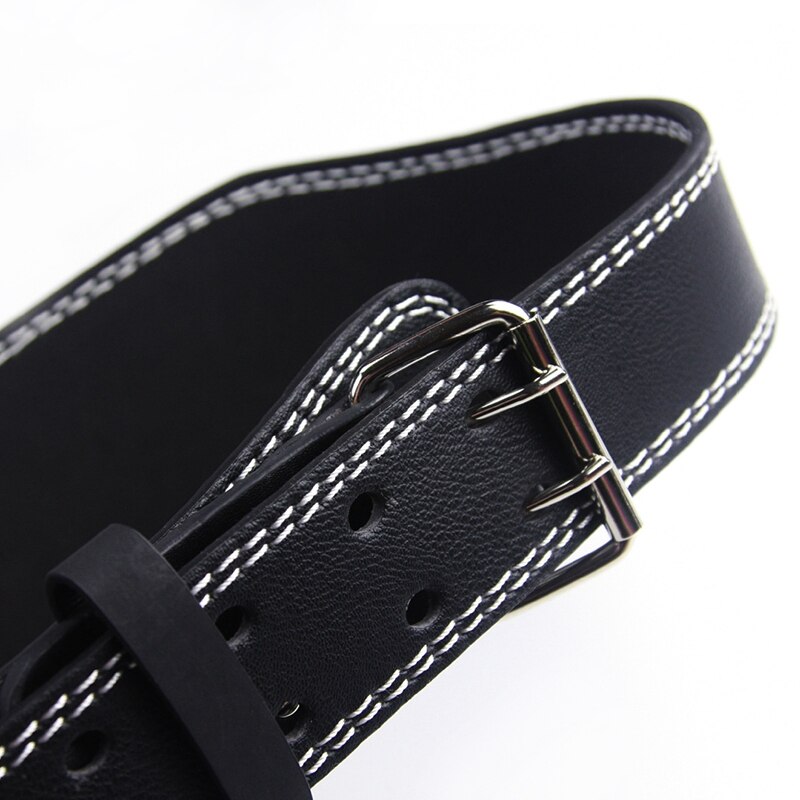 Gewichthefriem van pu-leer, fitnessapparatuur, brede rugsteun, gewichthefriem, zwart