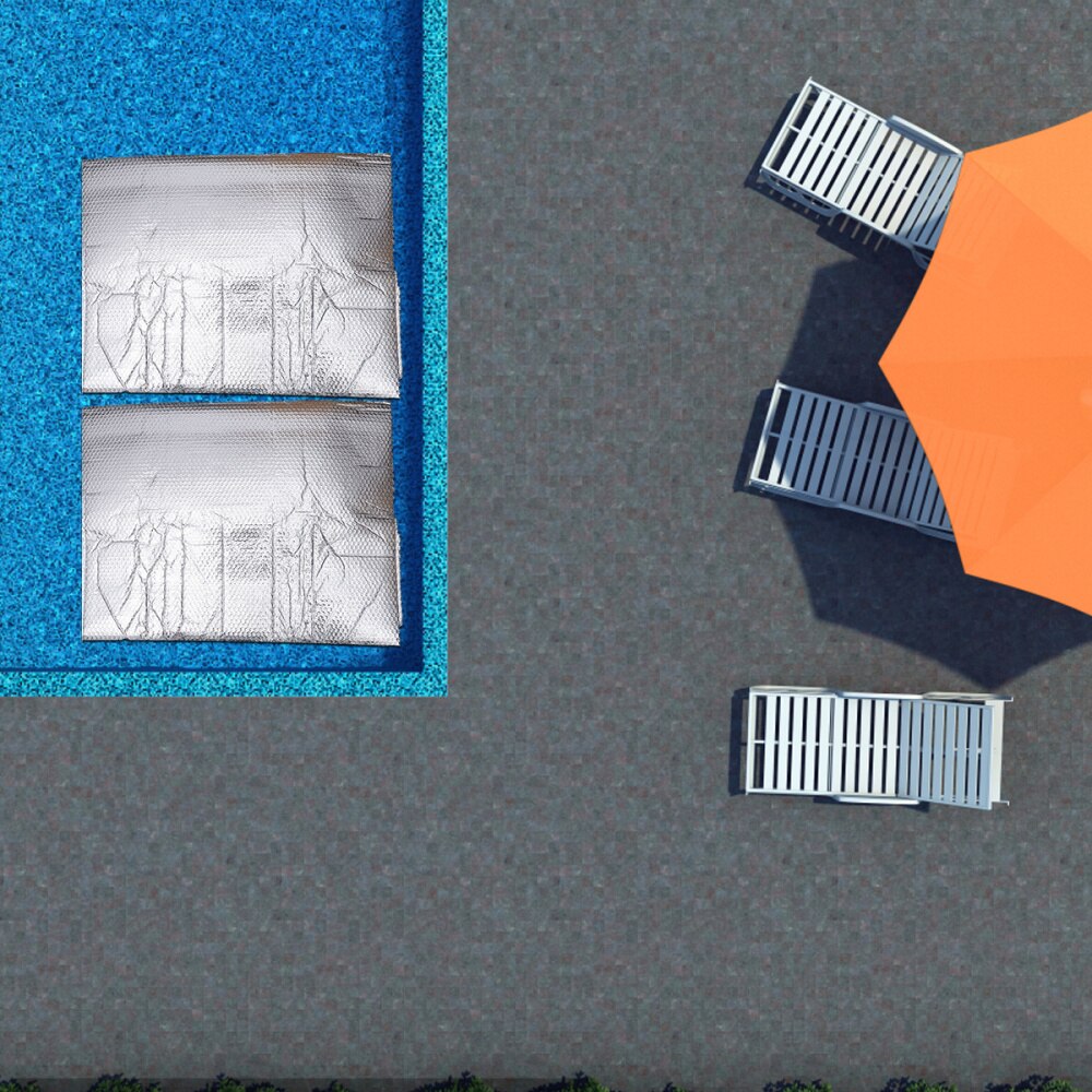1PC Swimming Pool Heat Preservation Cover Heat Insulation Swim Pool Cover Thermal Insulation Pool Film Dustproof Swimming Pool C: 400X200X2cm