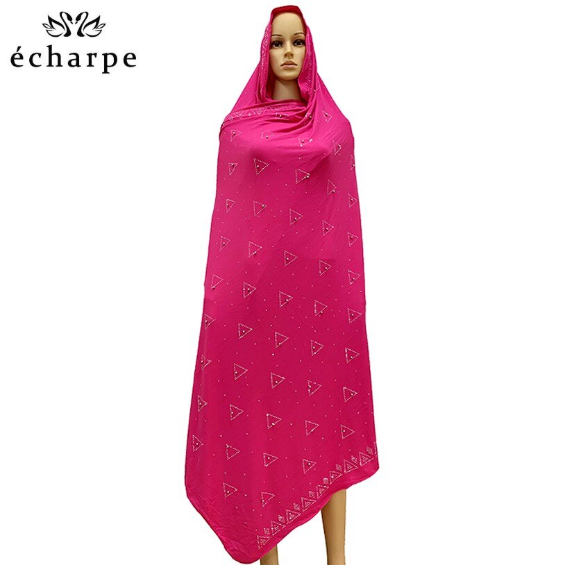 Foulard africain en dentelle de coton doux, écharpe africaine de , écharpe africaine avec pierres, écharpe à perles pour châles, EC054