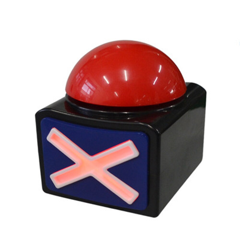 Interaktiv quiz buzzer alarm knap boks legetøj med ja nej knap lyd lys stimulerende fest spil konkurrence legetøj til børn