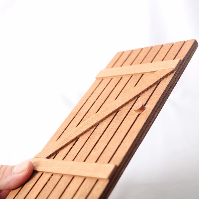 Poppenhuis Mini Koffie Houten Deur 1:12 Kerst Decoratie Set Model Bjd Scène Pop Accessoires Woondecoratie Decoratie