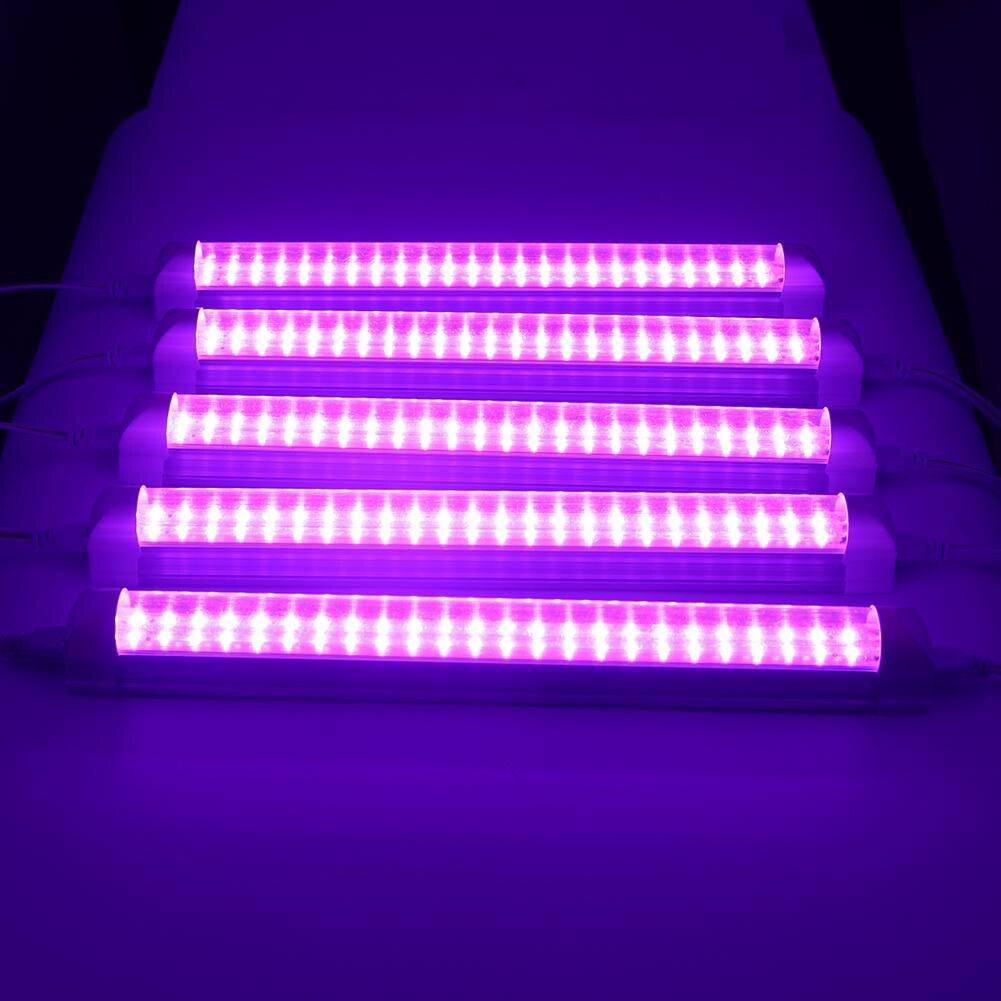 5 Pcs T8 Grow Light Tubes Full Spectrum Vegetables Flowers Plants Grow EU 600W Grow Light T8 Grow Light Bulbs