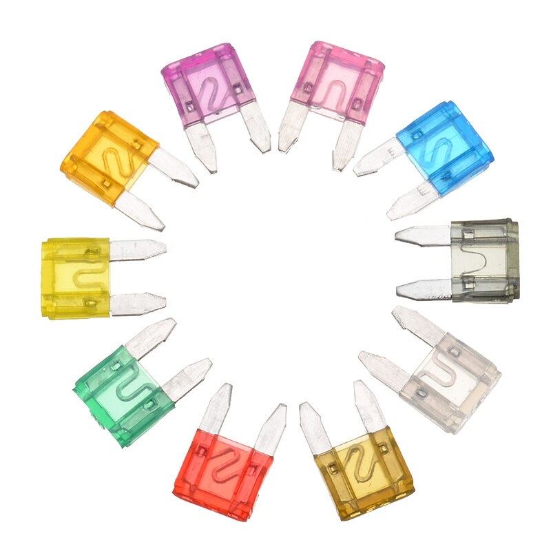 220pcs Mini And Standard Blade Fuse APM ATM Auto Car Truck Fuse Assortment Parts Kit With Box Extractor