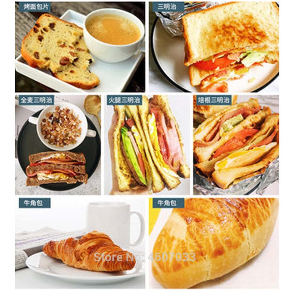 Electric Toaster Household Automatic Bread Baking Maker Breakfast Machine Toast Sandwich Grill Oven 2 Slice