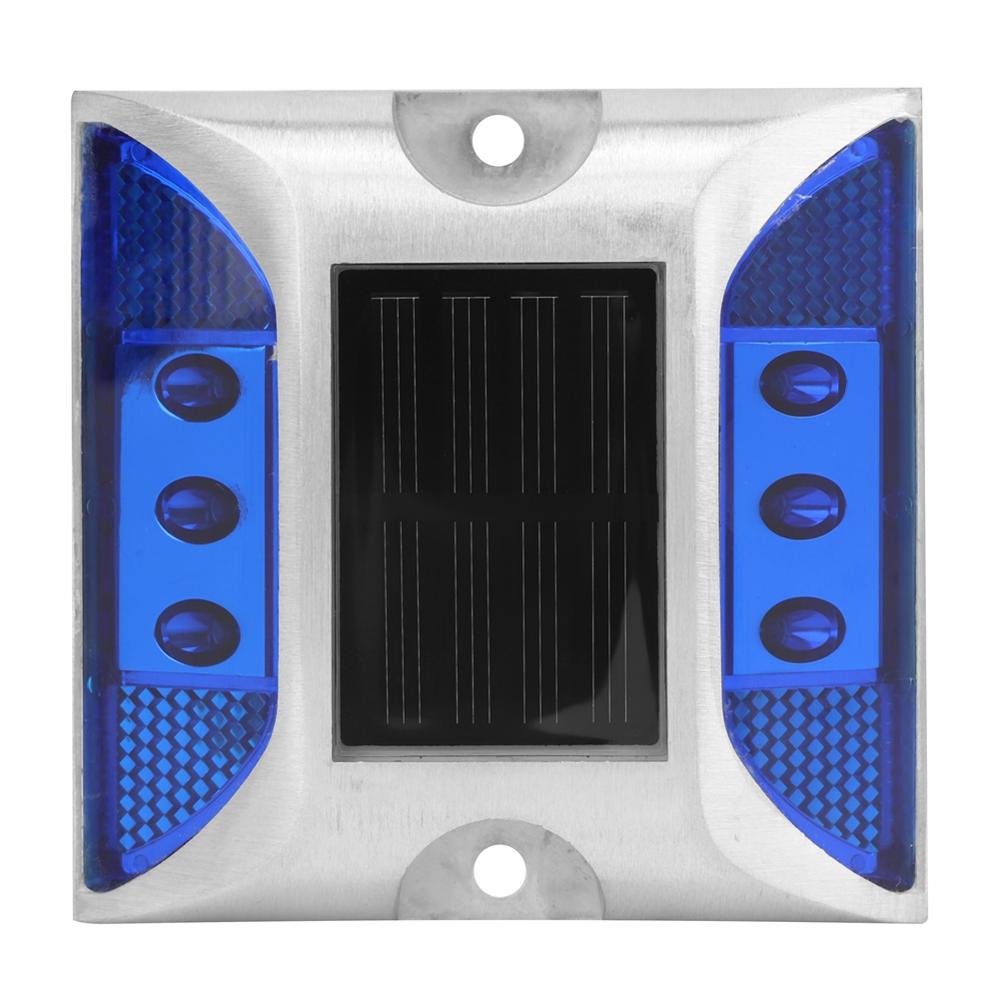 Road Stud LED Solar Power Ground Marker Lights Waterproof Outdoor Driveway Road Highway Spike Lamp: Blue
