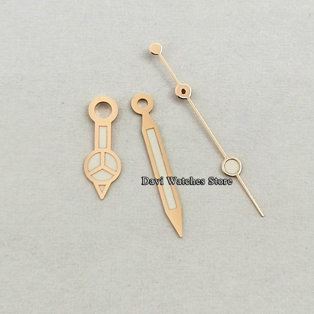 Aiguilles de montre pour hommes, nouvelles montres lumineuses vertes adaptées à Eta 2824 2836,Miyota 8215 821A série 82, mouvement DG2813 3804