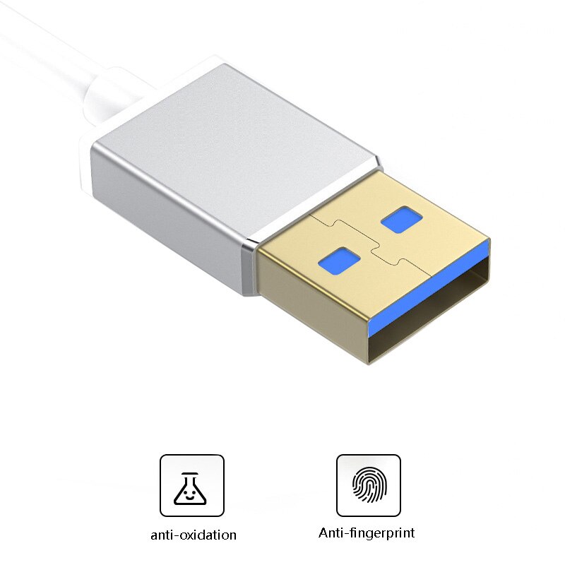 Portable USB3.0 Conversion RJ-45 Gigabit Drive-Free Aluminum Alloy Ethernet Network Card Converter for All Computers