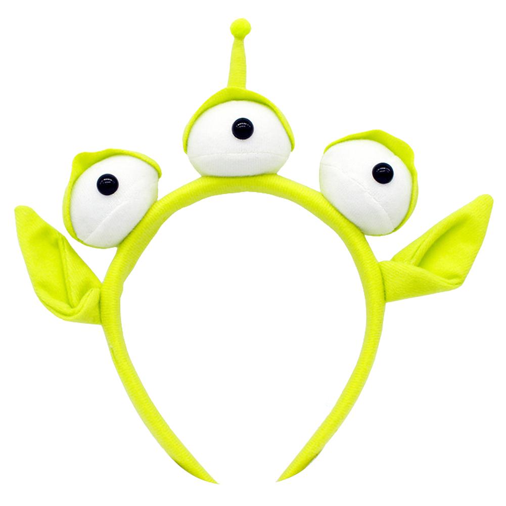 Green Monster Headband Party Eye ball Hair band Sweatband Headwrap Alien Furry Costume Headdress: Default Title